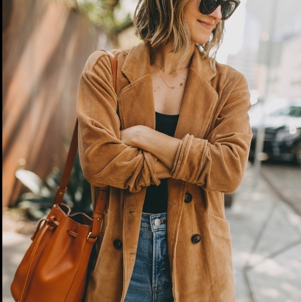 MADEWELL Redford Corduroy Knit Blazer - Picture 2 of 9